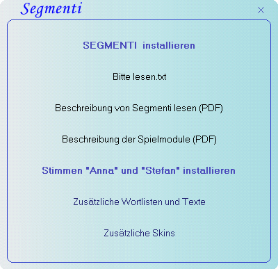 Autorun-CD für Segmenti